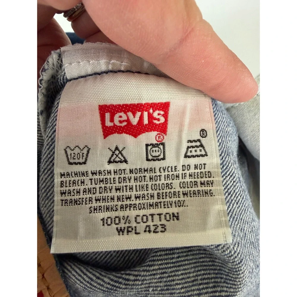 Levi's 501 XX Vintage Button Fly Jeans Men's W38 L40 Dark Wash Made in USA Style